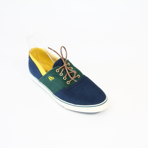 Vintage Bass Sneakers Women Boat Shoes Y2K 90s style Low Top Flat sz 9 - Picture 2 of 13